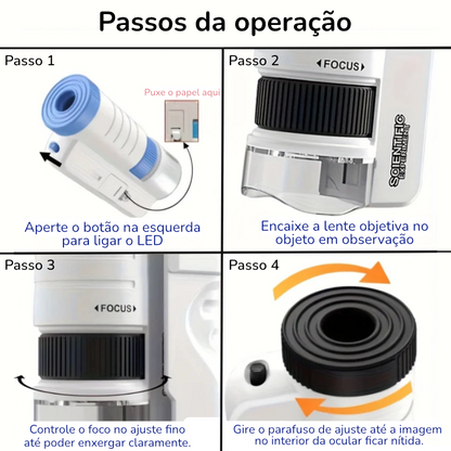 Kit de Microscópio Portátil