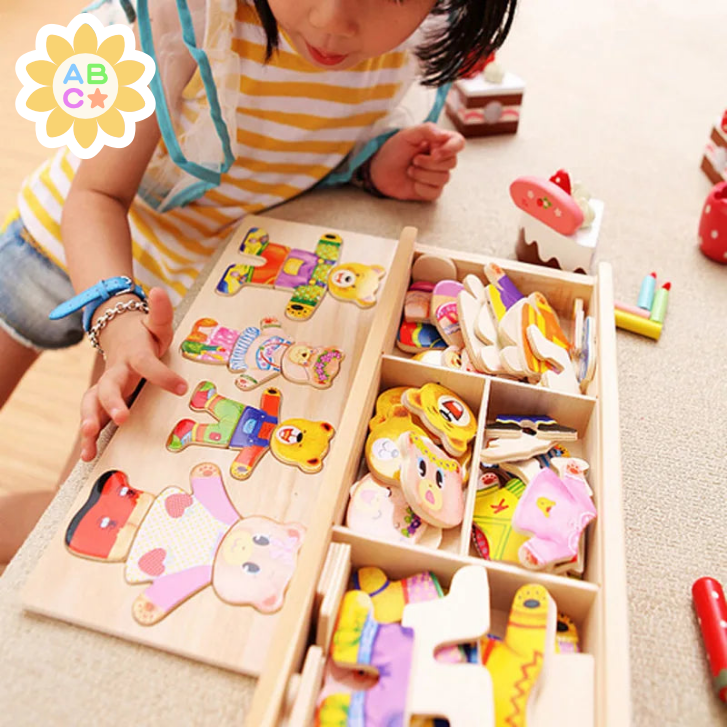 Montessori Vestuário de Ursos